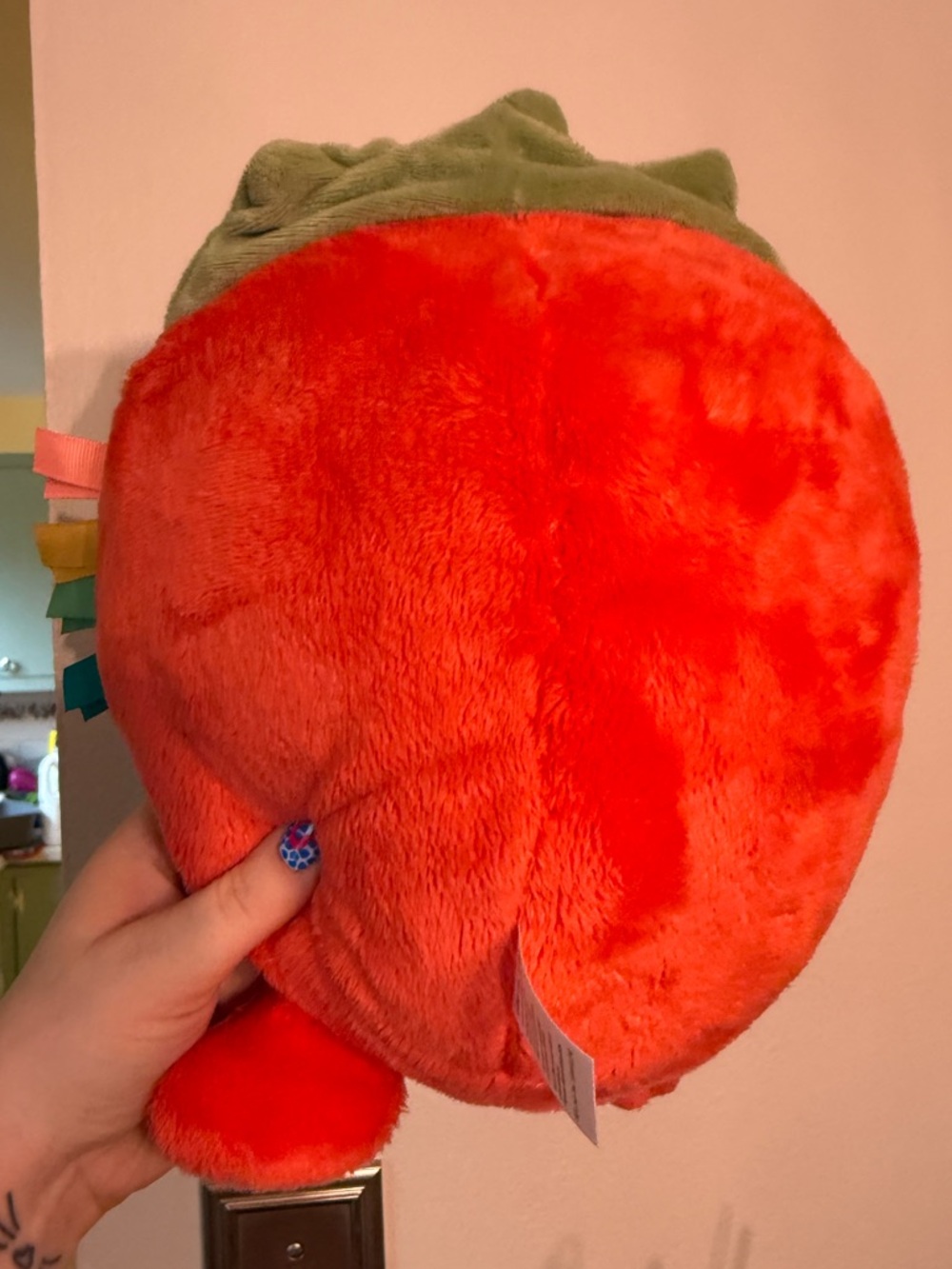 Itzy Ritzy Strawberry Snuggles Plushie - Picture 6 of 6